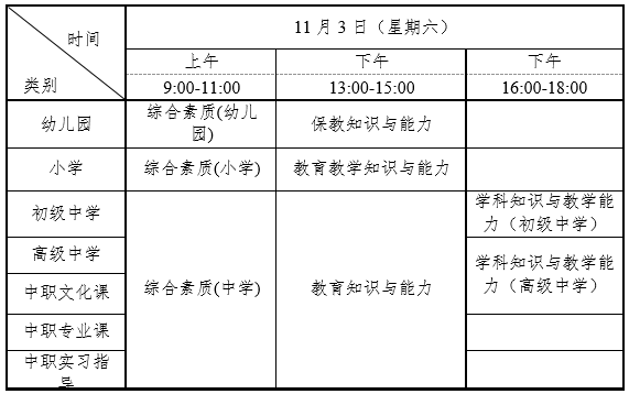 湖南省2018年下半年中小学教师资格考试（笔试）公告