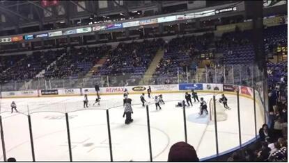 刺激!冰球场上的美加大战震撼上演!——The battle of ice world 刺激!冰球场上的美加大战震撼上演!——The battle of ice world